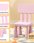 - Keezi Kids Table & 2 Chairs Set - Pink Keezi Baby & Kids > Kid's Furniture > Kid's Tables, Chairs & Seats