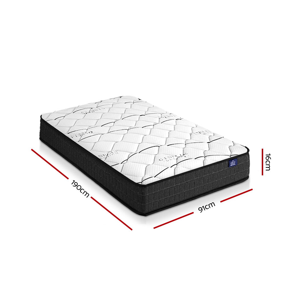 Giselle Bedding 16cm Mattress | Medium Firm Single Bed for Kids