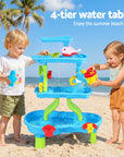 - Sand and Water Table – 4-Tier Waterfall Play Set Keezi Baby & Kids > Baby & Kid's Toys > Building Toys