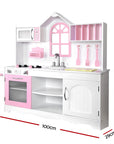 - Kids Wooden Play Kitchen Set | Pretend Cooking Toy with Storage & Accessories Keezi Baby & Kids > Baby & Kid's Toys > Pretend Play