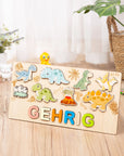 - Custom Wooden Dinosaur Name Puzzle – Personalised Gift for Kids Baby Stork Puzzles