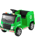 - Kids Electric Ride-On Garbage Truck – 12V Recycling Truck with Lights, Music & Remote Control (Green) Rigo Baby & Kids > Ride On Cars, Go-karts & Bikes > Ride On Cars