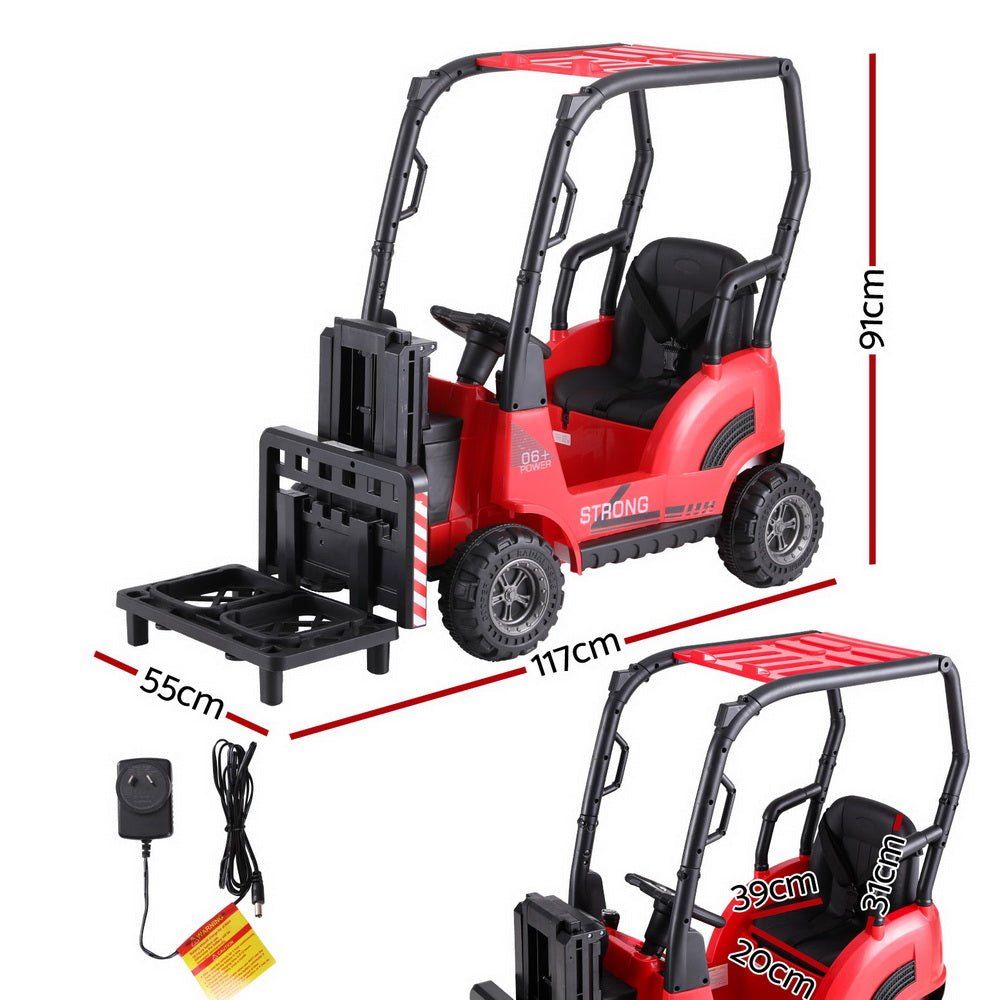 - Kids Electric Ride-On Forklift – 12V Battery-Powered Loader with Remote & Seatbelt (Red) Rigo Baby & Kids > Ride On Cars, Go-karts & Bikes > Ride On Cars