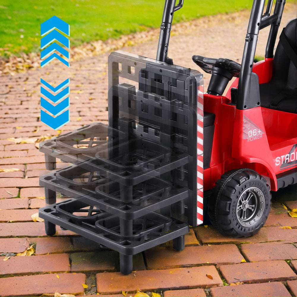 - Kids Electric Ride-On Forklift – 12V Battery-Powered Loader with Remote & Seatbelt (Red) Rigo Baby & Kids > Ride On Cars, Go-karts & Bikes > Ride On Cars