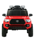 - Toyota Tacoma Licensed 12V Kids Electric Ride-On Car – Red Off-Road Cruiser with Remote Control, MP3, FM Radio & Lights Toyota Baby & Kids > Ride On Cars, Go-karts & Bikes > Ride On Cars