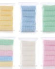 - Pastel Coloured Baby Muslin Wash Cloths - 5 Pack Muslin Cotton Face Towel and Washcloth for Sensitive Skin Baby Stork Burp Cloths