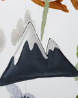 - Handmade Dinosaur Baby Mobile with Mountains & Leaves – Soft Felt Cot Mobile Baby Stork Baby Mobile