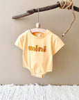 - Mini Textured Baby Romper – Soft Cotton Blend Bodysuit Baby Stork