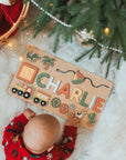 - Custom Personalised Name Puzzle - Educational Wooden Toy Baby Stork Puzzles