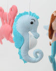 - My Little Mermaid Baby Mobile - Under the Sea Mobile Ocean Animals Cot Mobile Baby Stork Baby Mobile