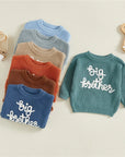 - Big Brother Embroidered Knit Sweater Baby Stork