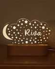 - Personalised Name Acrylic Night Light - 12 Fun Designs Baby Stork Night Light