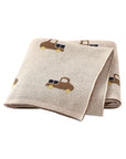 Caramel - Truck Pattern Baby Blanket – 90 × 70 cm | Soft Acrylic | 6 Colours Baby Stork