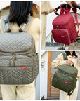 - Premium Lightweight Quilted Baby Backpack Diaper Bag Baby Stork Diaper Wet Bags