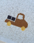- Truck Pattern Baby Blanket – 90 × 70 cm | Soft Acrylic | 6 Colours Baby Stork