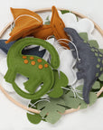 - Handmade Dinosaur Baby Mobile with Mountains & Leaves – Soft Felt Cot Mobile Baby Stork Baby Mobile