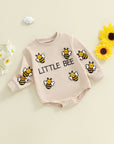 - Little Bee Embroidered Romper Baby Stork