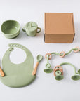 - My First Feeding Set | Baby Cutlery & Bowl Set with Integrated Motor Skills Game Baby Stork Nursing & Feeding