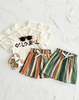 - Colourful Striped Shorts Set – 2 Piece Baby Outfit Baby Stork