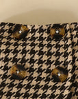 - Houndstooth Baby & Toddler Skirt Outfit with Beret Baby Stork