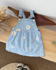 - Blue Daisy Overall Dress Baby Stork