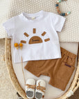 - Summer Sun 2-Piece Set – Baby T-Shirt & Shorts Baby Stork