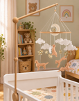 - Golden Retriever Felt Cot Mobile - Tan & Cream AE