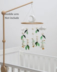 - Goose & Leaves Felt Cot Mobile - Green & Cream AE