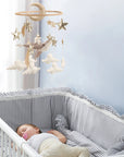 - 🌙 Space Whale Baby Mobile – Nautical Nursery Decor with Stars, Moon & Clouds Baby Stork Baby Mobile