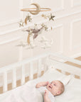 - 🌙 Space Whale Baby Mobile – Nautical Nursery Decor with Stars, Moon & Clouds Baby Stork Baby Mobile