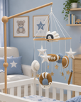 - Sports & Stars Felt Cot Mobile - Tan & Cream AE