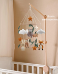 🌲 Woodland Baby Mobile – Forest Animal Crib Mobile for Neutral Nursery
