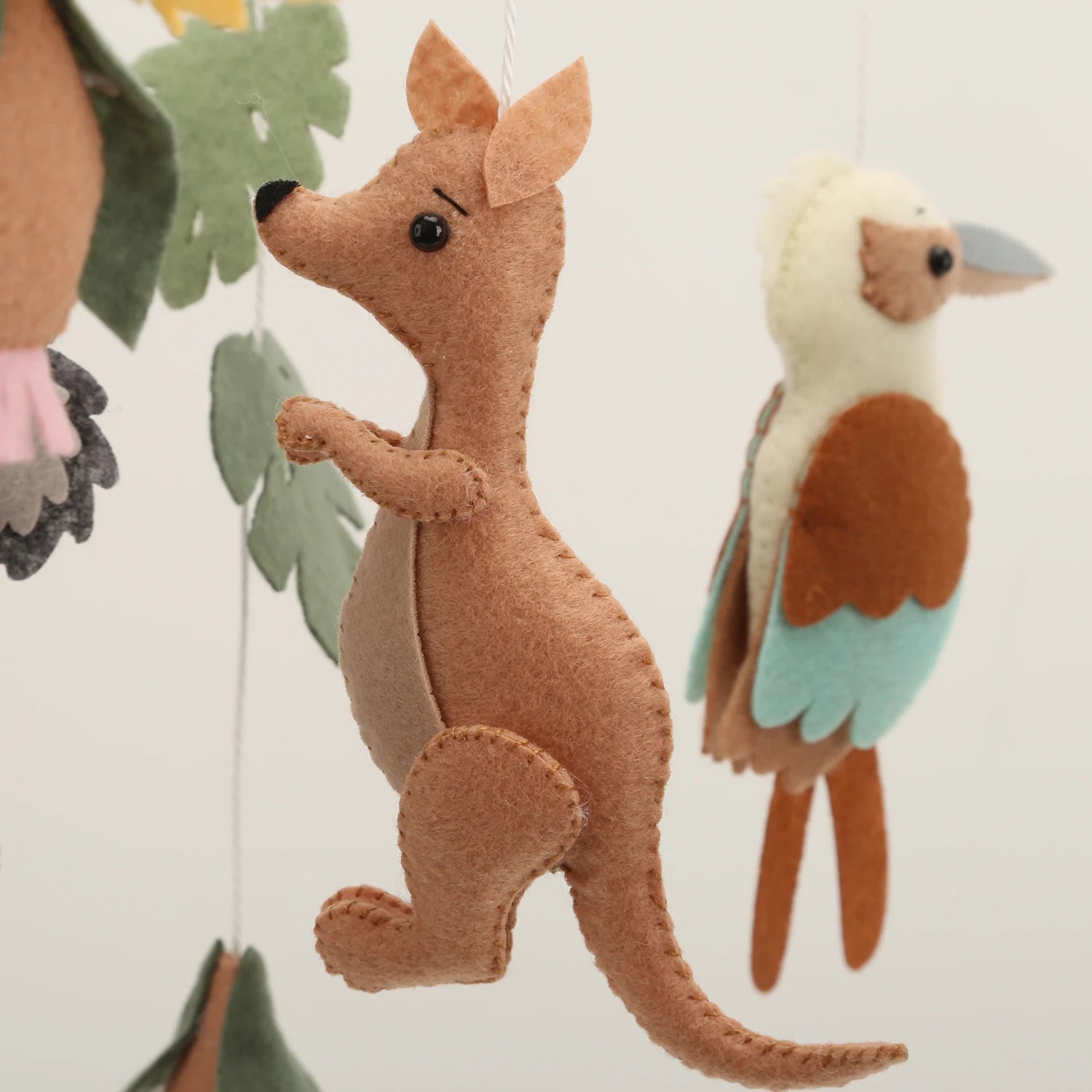 - Australian Animals Baby Mobile – Koala, Kangaroo, Kookaburra & Cockatoo Crib Décor Baby Stork Baby Mobile