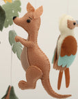 Australian Animals Baby Mobile – Koala, Kangaroo, Kookaburra & Cockatoo Crib Décor