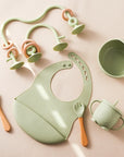 - My First Feeding Set | Baby Cutlery & Bowl Set with Integrated Motor Skills Game Baby Stork Nursing & Feeding
