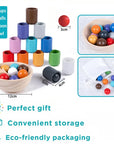 - Montessori Wooden Balls in Cups Sorter - Rainbow Colour Sorting Game Baby Stork Baby & Kids > Toys