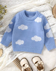 - Blue Sky Cloud Knit Sweater – Soft Touch Baby Pullover Baby Stork
