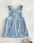 - Blue Daisy Overall Dress Baby Stork