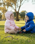 - Winter Thick Hooded Jacket Baby Stork