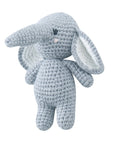 Elephant - Handmade Crochet Animal Plush Rattle - 12 Adorable Designs Baby Stork Stuffed Animals