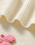 - Super Soft Knitted Baby Blanket – Heart Pattern (90×70cm) Baby Stork