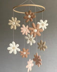 - Handmade Daisy Nursery Mobile | Floral Baby Mobile Baby Stork Baby Mobile
