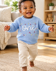 One Birthday Embroidered Knit Sweater | Six Colours