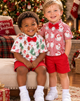 Christmas Shirt, Bow Tie & Shorts Set
