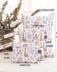 - 3PCS Waterproof Travel Wet Dry Bag Set - Portable & Eco-Friendly Diaper Storage Baby Stork Diaper Wet Bags