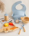 - Eco-Friendly Dinosaur Bamboo Baby Feeding Set - 7pcs | Non-Slip Suction Cups & Teether Baby Stork Nursing & Feeding