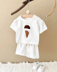 - Ice Cream 2 Piece Set – Cotton Tee & Shorts Baby Stork