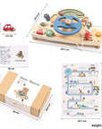 - Montessori Wooden Steering Wheel Toy - Car Console Busy Board for Toddlers | Sensory Early Education Gift Baby Stork Baby Toys & Activity Equipment