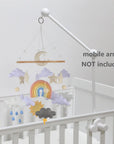 - Rainbow & Weather Felt Cot Mobile - Pastel AE
