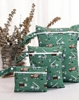 Trucks - 3PCS Waterproof Travel Wet Dry Bag Set - Portable & Eco-Friendly Diaper Storage Baby Stork Diaper Wet Bags